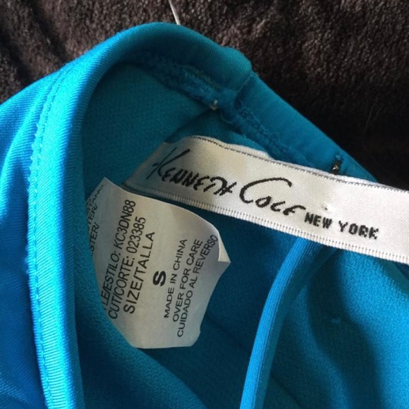 Kenneth Cole Tummy Toner Tankini Top Swimsuit Women’s size S Turquoise blue - Picture 10 of 14